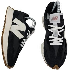 New Balance 327 Black White Gum Womens 7 B Running Shoes